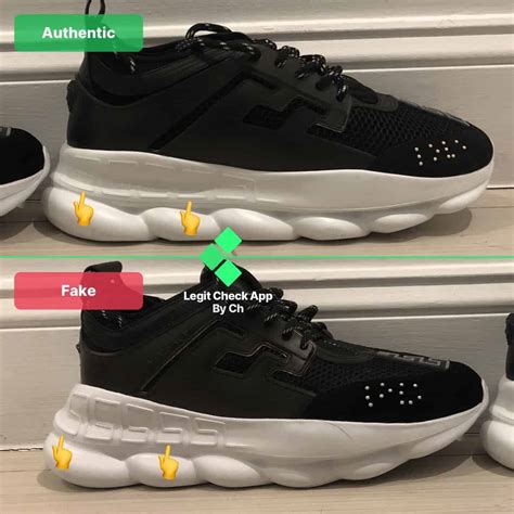 real vs fake versace chain reaction|versace chain reaction sneakers price.